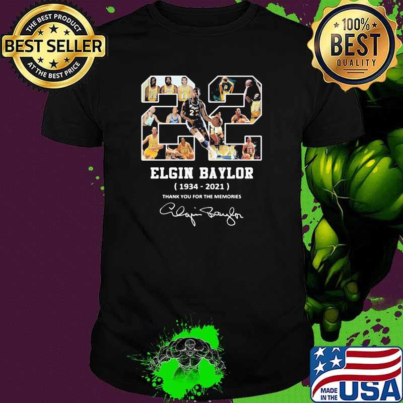 Elgin Baylor 1934 2021 Thank You For The Memories Signature Shirt