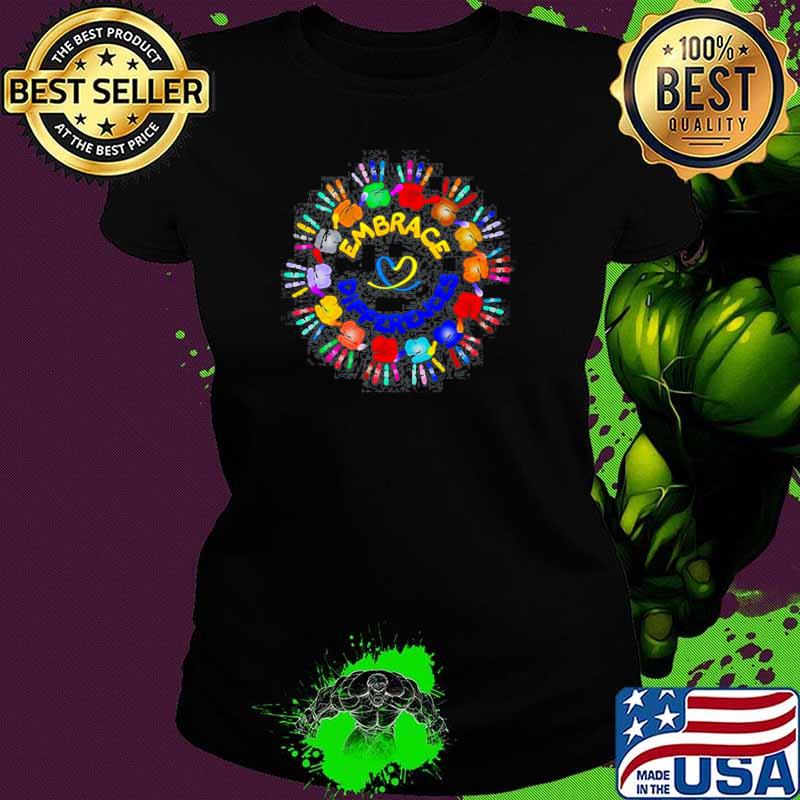 EMBRACE DIFFERENCES DOWN SYNDROME SHIRT Ladies tee EMBRACE DIFFERENCES DOWN SYNDROME SHIRT Ladies tee