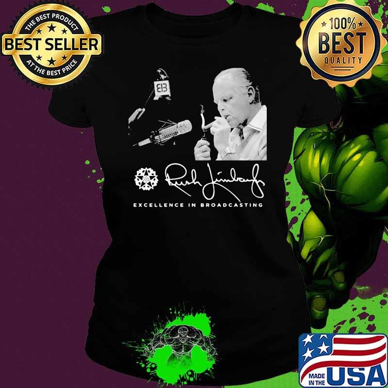 Excellence In Broadcasting Rush Limbaugh 1951 2021 Shirt Ladies tee Excellence In Broadcasting Rush Limbaugh 1951 2021 Shirt Ladies tee