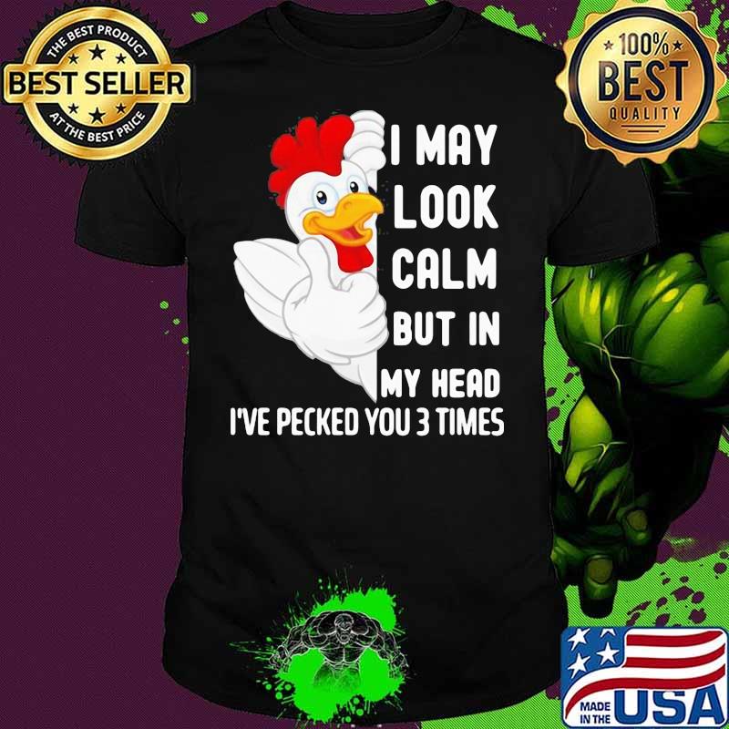 Excited Look In My White Chicken 9 Shirt