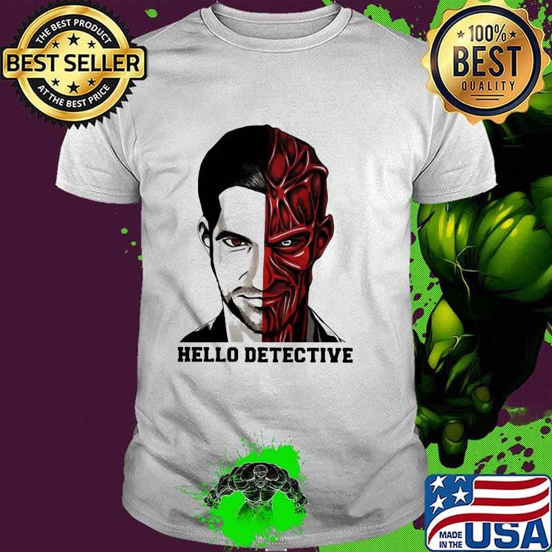 Fancy Hello Detective Men And Evil One Person Horror Shirt