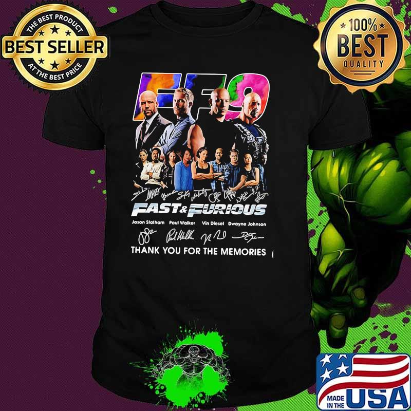 Fast And Furious Thank You For The Memories Signature Shirt
