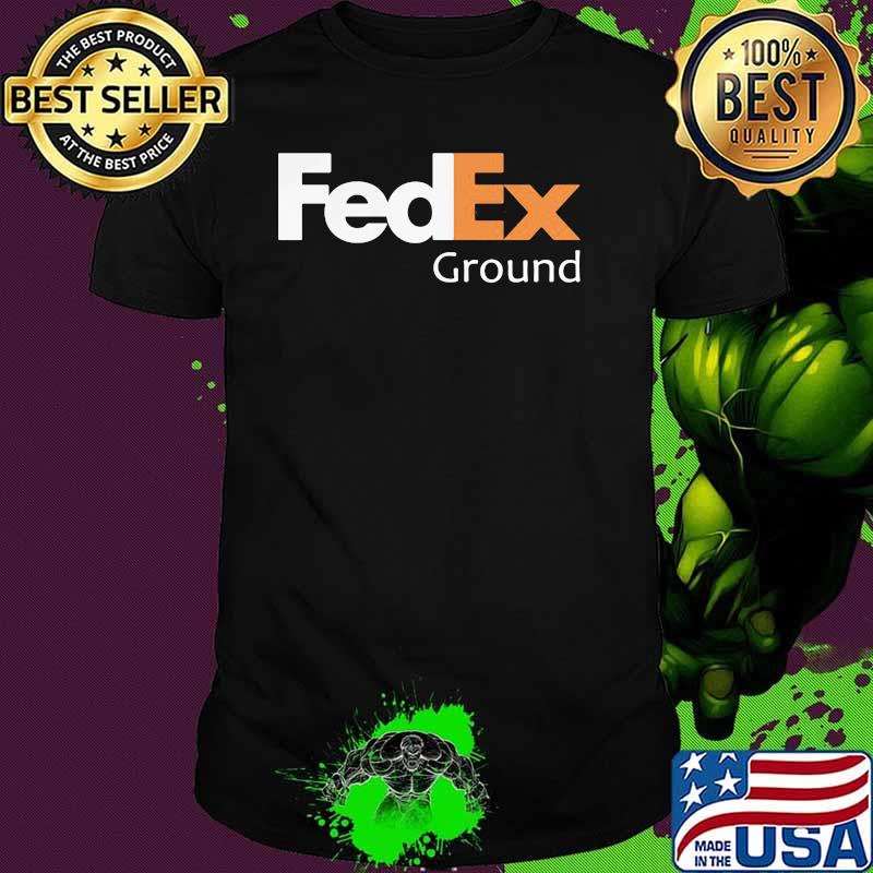 Fedex Ground Logo White Orange Shirt