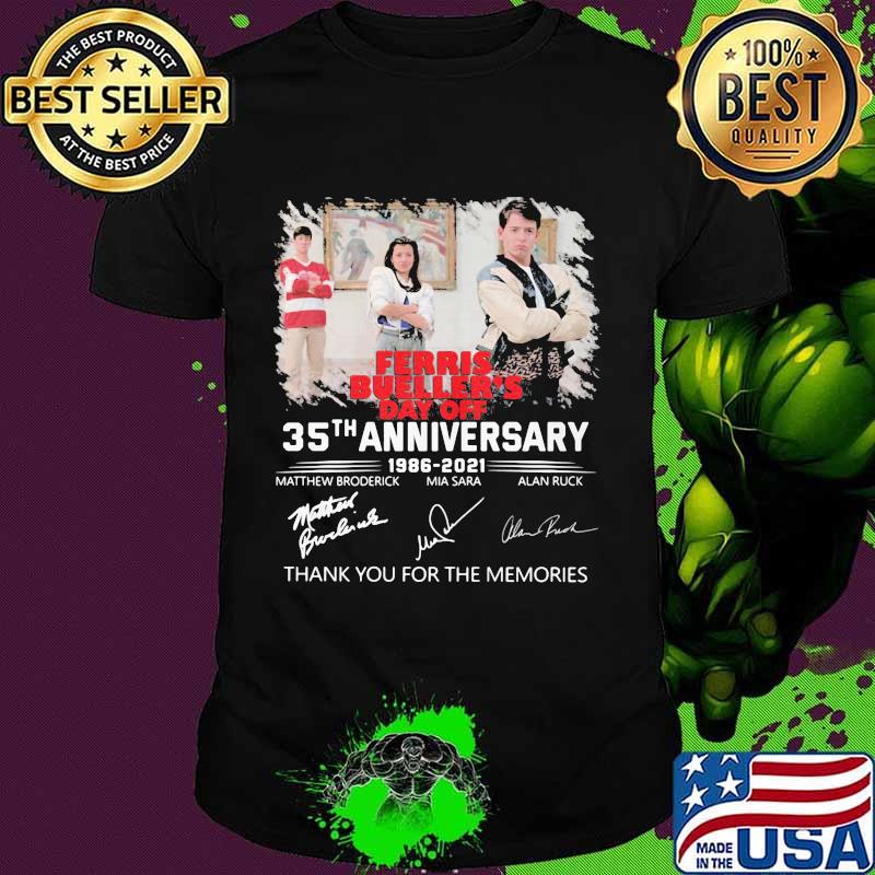 Ferris Bueller’s Day Off 35th Anniversary 1986 2021 Signature Shirt