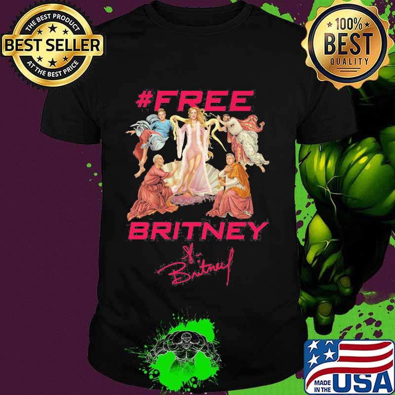 Free Britney Botticelli Birth Of Venus Signature Disney Shirt
