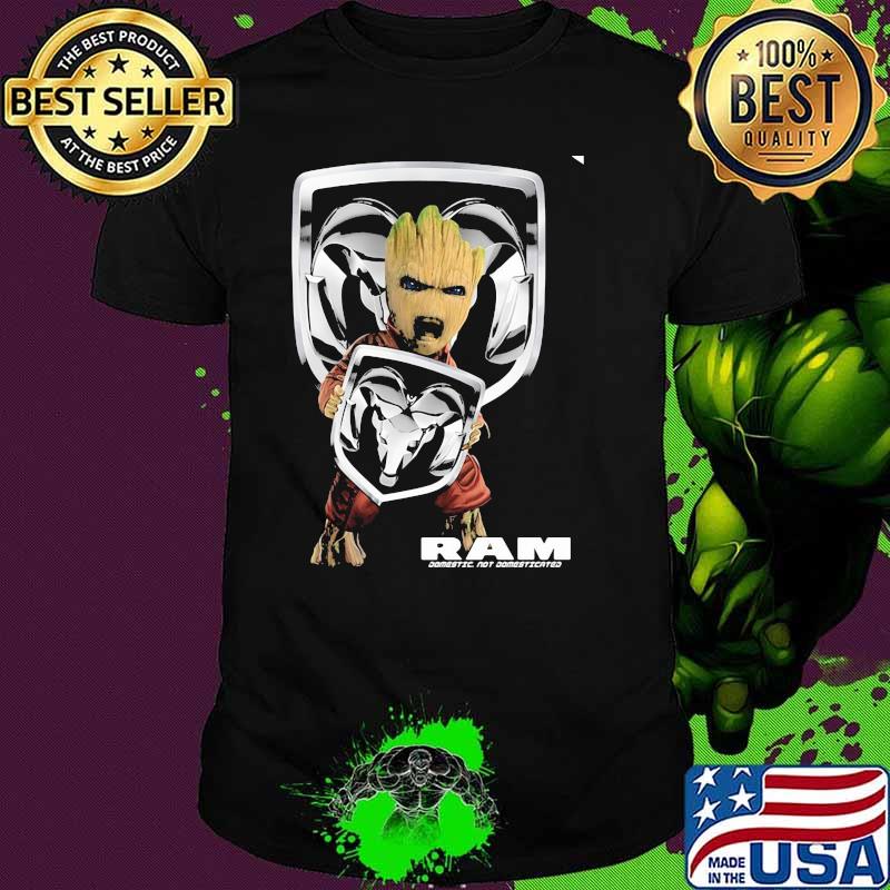 Groot With Logo Ram Comestic Not Donmesticated Shirt