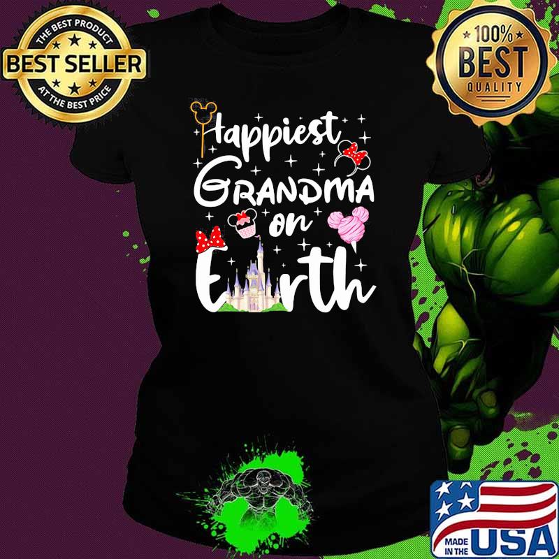 Happiest Grandma On Earth Disney Shirt Ladies tee Happiest Grandma On Earth Disney Shirt Ladies tee