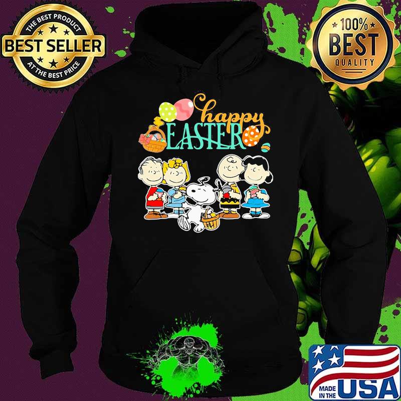 Happy Easter Day Egg With Snoopy And Charlie Friends Shirt Hoodie Happy Easter Day Egg With Snoopy And Charlie Friends Shirt Hoodie