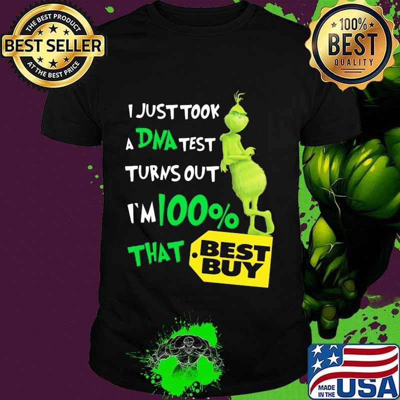I Just Took A Dna Test Turns Out I’m 100 Percent That Best Buy Grinch Shirt