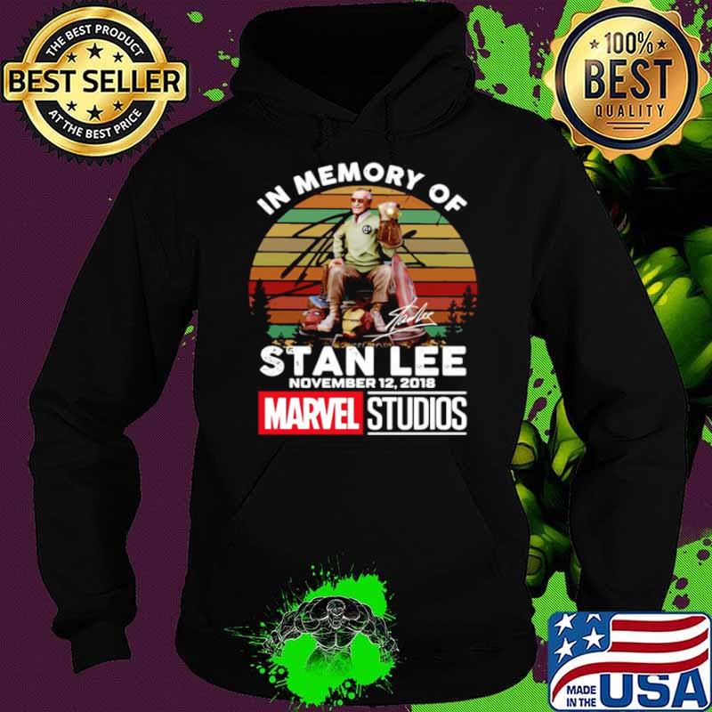 In Memory Of Stan Lee November 12 2018 Marvel Studios Signature Vintage Hoodie In Memory Of Stan Lee November 12 2018 Marvel Studios Signature Vintage Hoodie