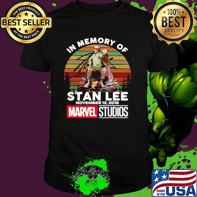In Memory Of Stan Lee November 12 2018 Marvel Studios Signature Vintage shirt