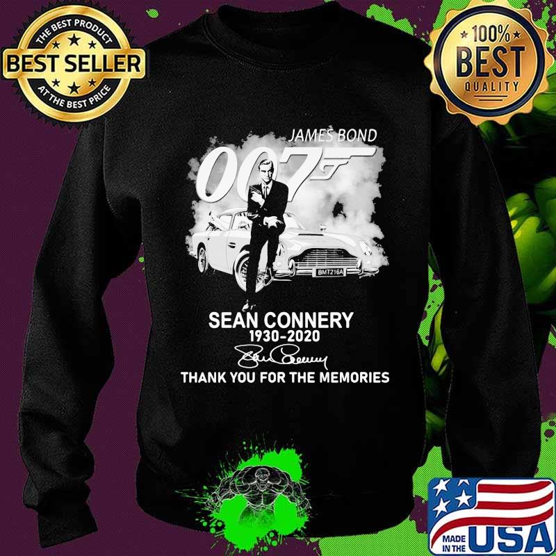 James Bond Sean Connery 1930 2020 Thank You For The Memories Shirt Sweater James Bond Sean Connery 1930 2020 Thank You For The Memories Shirt Sweater