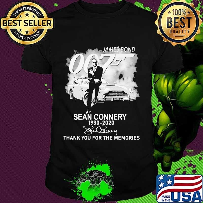 James Bond Sean Connery 1930 2020 Thank You For The Memories Shirt