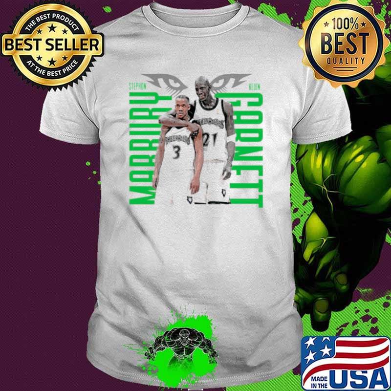 Kevin Garnett and Stephon Marbury Minnesota Timberwolves shirt