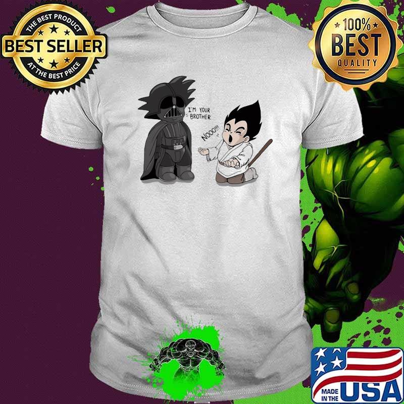 Kid Goku From Dragon Ball Battles Against Darth Vader From Star Wars Shirt