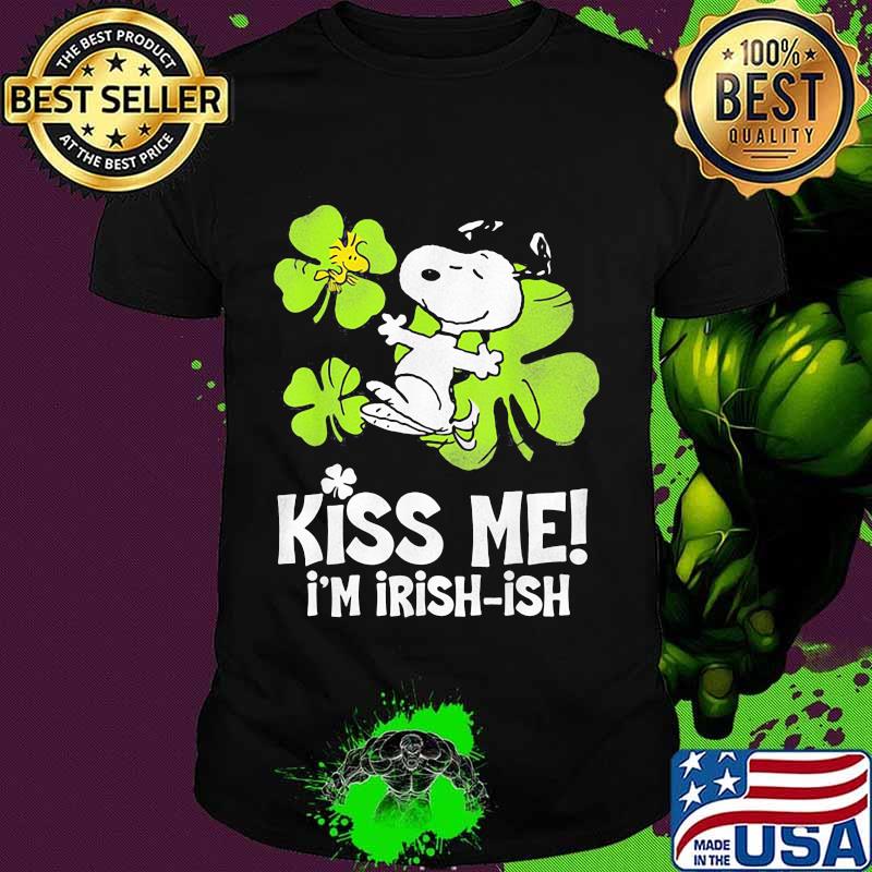 Kiss Me I’m Irish Snoopy And Woodstock Patricks Day Shirt
