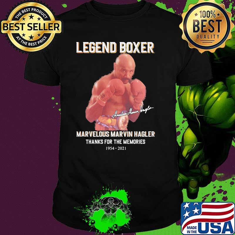 Legend Boxer Marvelous Marvin Hagler Thanks For The Memories 1954 2021 Signature Shirt