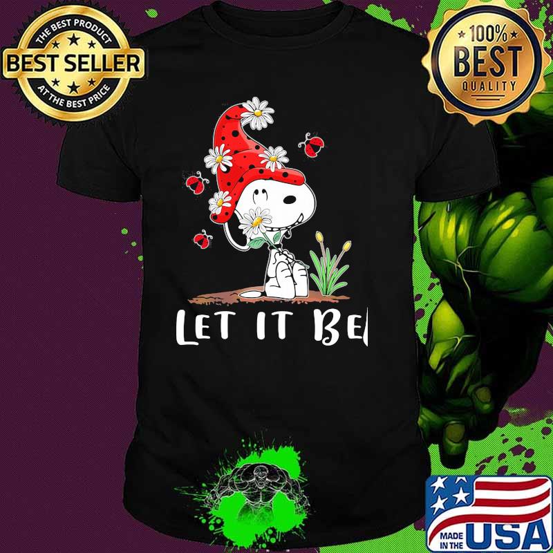 Let It Be Snoopy Wear Hat Gnome Shirt