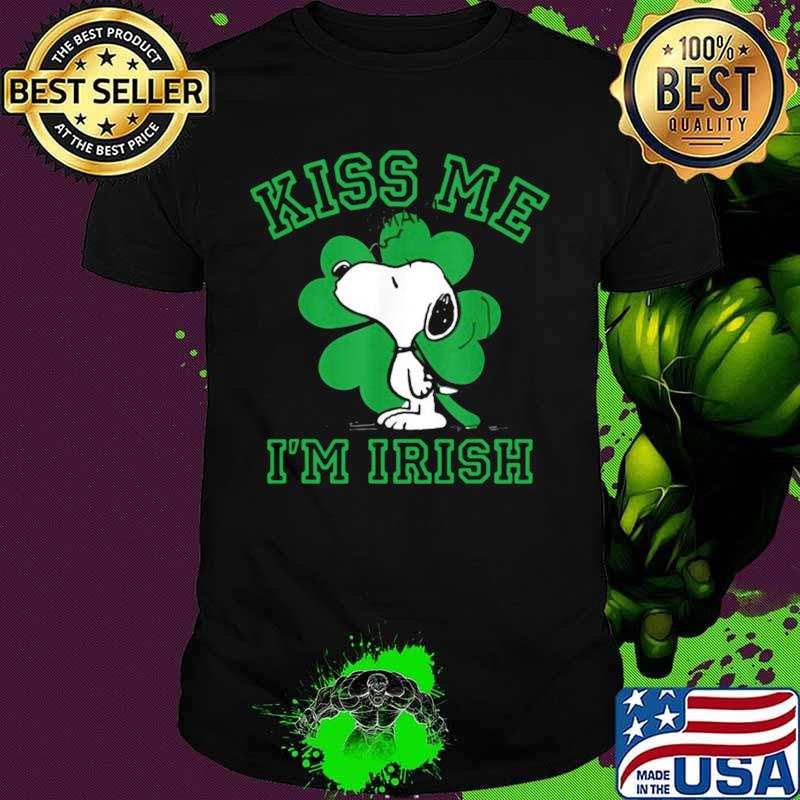 Kiss Me I’m Irish Smak Snoopy Patricks Day shirt