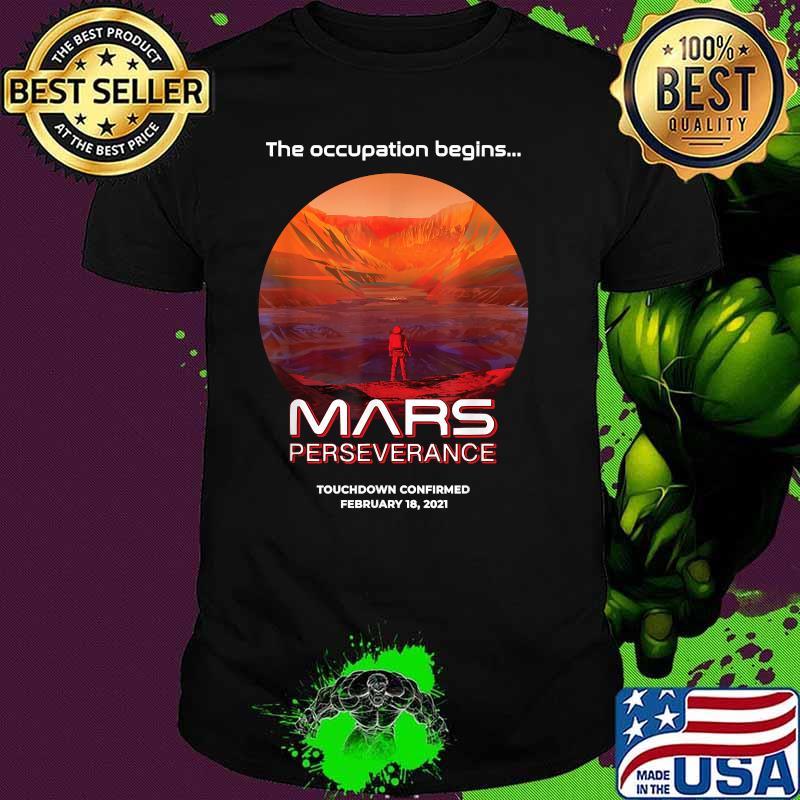 Mars Perseverance Rover Occupy Mars Landing Nasa Shirt