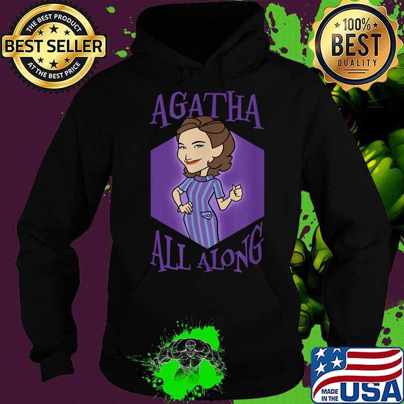 Marvel Wandavision Agatha All Along Purple Portrait Shirt Hoodie Marvel Wandavision Agatha All Along Purple Portrait Shirt Hoodie
