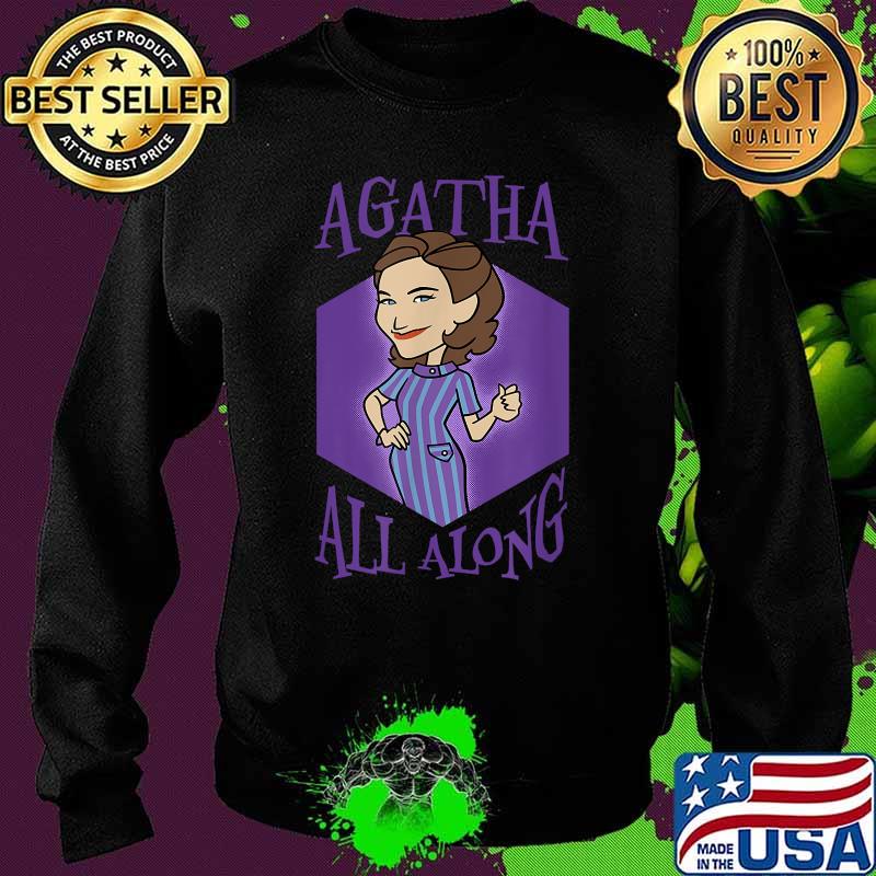 Marvel Wandavision Agatha All Along Purple Portrait Shirt Sweater Marvel Wandavision Agatha All Along Purple Portrait Shirt Sweater