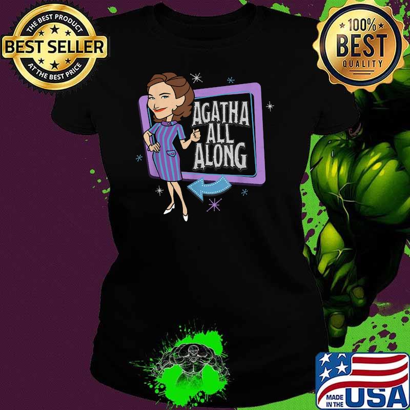 Marvel Wandavision Agatha All Along Retro Shirt Ladies tee Marvel Wandavision Agatha All Along Retro Shirt Ladies tee