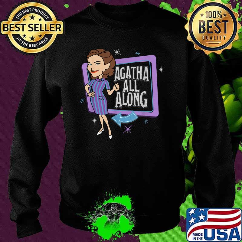 Marvel Wandavision Agatha All Along Retro Shirt Sweater Marvel Wandavision Agatha All Along Retro Shirt Sweater