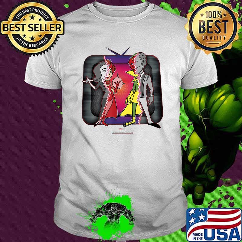 Marvel Wandavision Halloween Retro Cartoon Glitch Shirt Marvel Wandavision Halloween Retro Cartoon Glitch Shirt