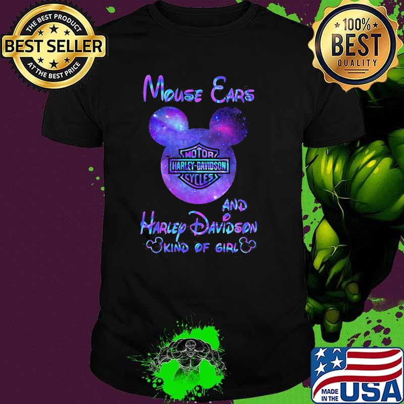 Mouse Cars And Harlep Davidson Kind Of Girl Disney Shirt