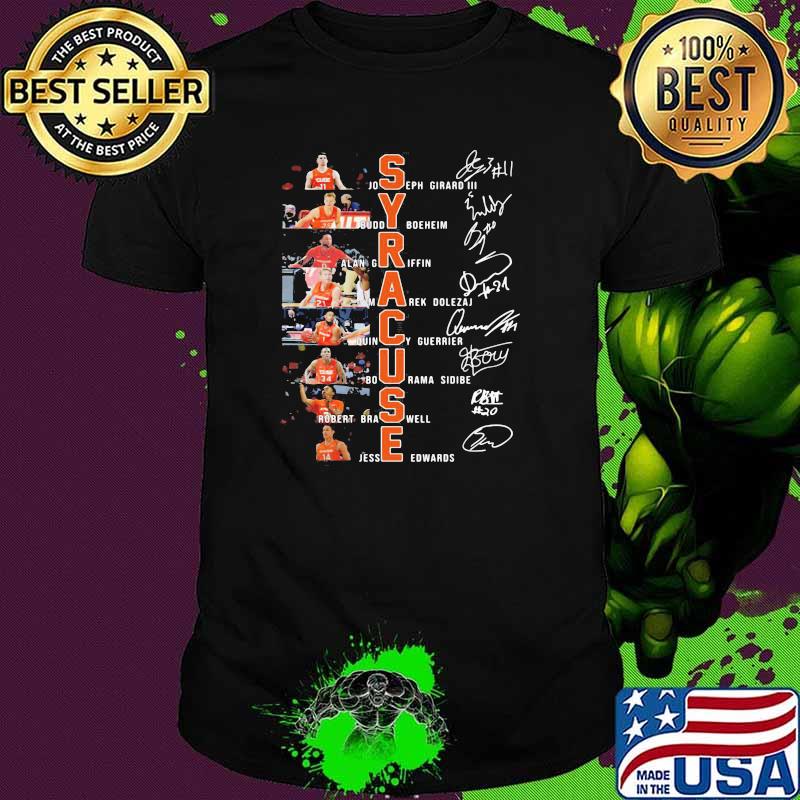 Name And Signature Player Team Syracuse Shirt
