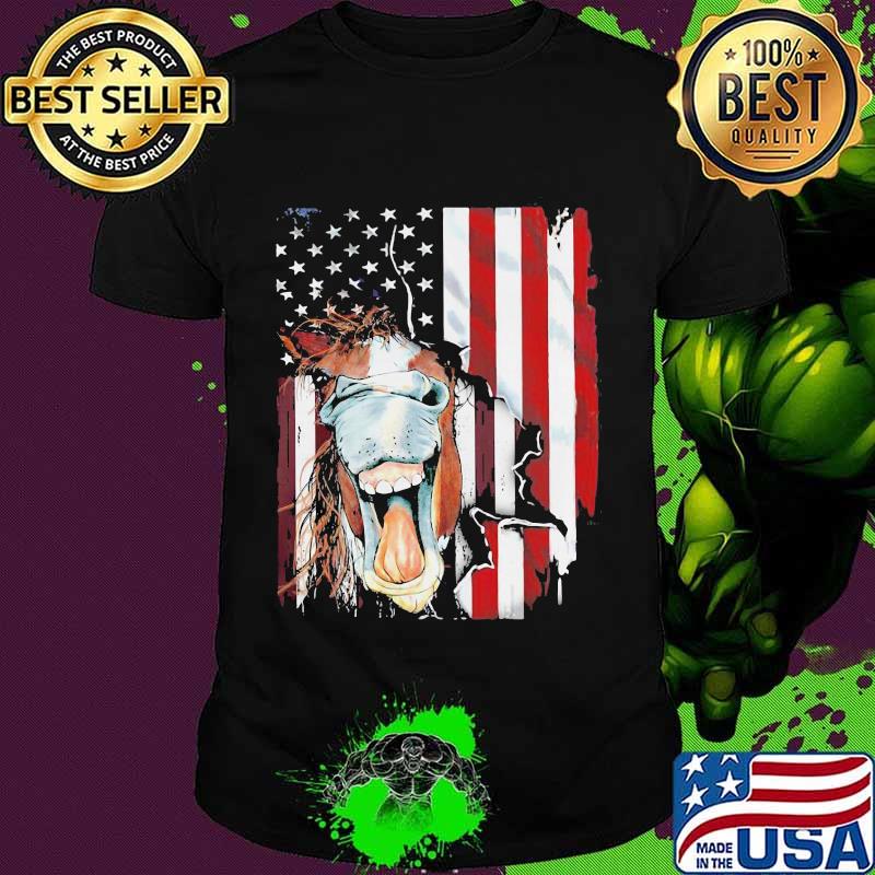 Official American Horse Face Flag Shirt