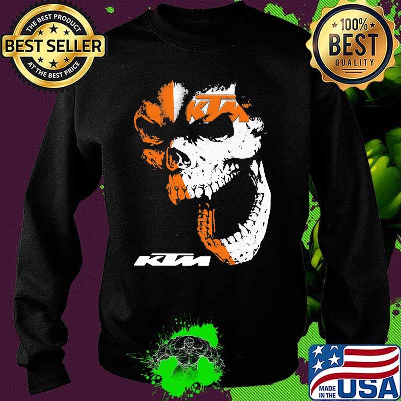 Official Skull With Logo Ktm Shirt Sweater Official Skull With Logo Ktm Shirt Sweater