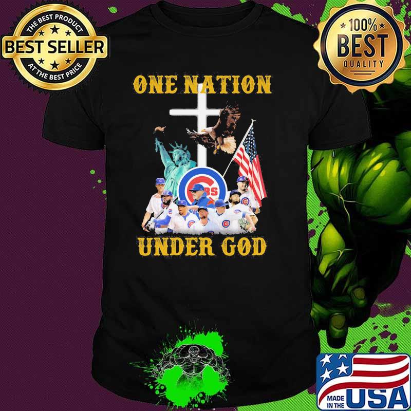 One Nation Under God American Flag Team Chicago Cubs Shirt