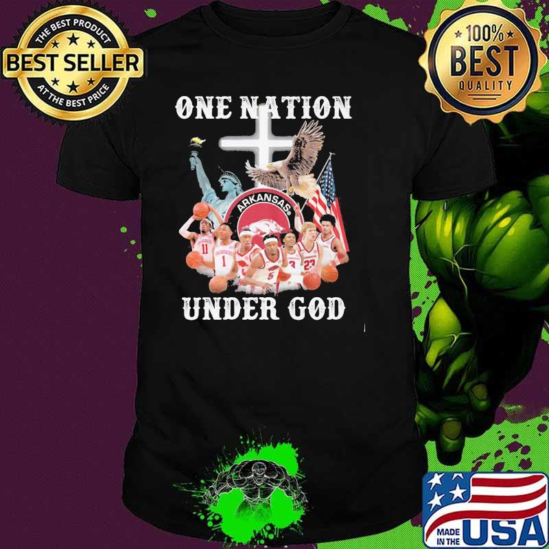 One Nation Under God Arkansas American Flag Shirt