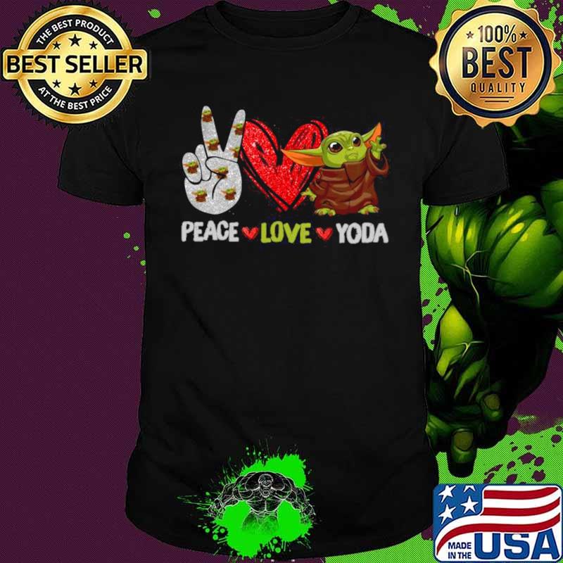 Peace Love Baby Yoda Shirt
