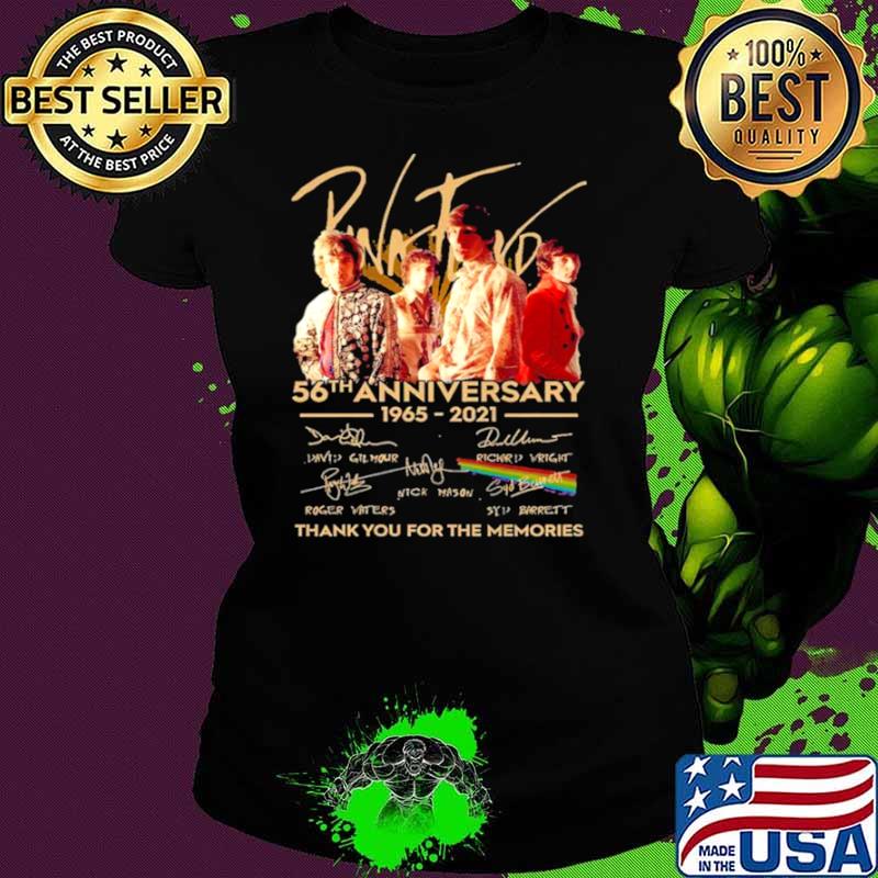 Pink Floyd 56th Anniversary 1965 2021 Signatures Thank You For The Memories Shirt Ladies tee Pink Floyd 56th Anniversary 1965 2021 Signatures Thank You For The Memories Shirt Ladies tee
