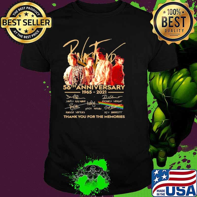 Pink Floyd 56th Anniversary 1965 2021 Signatures Thank You For The Memories Shirt