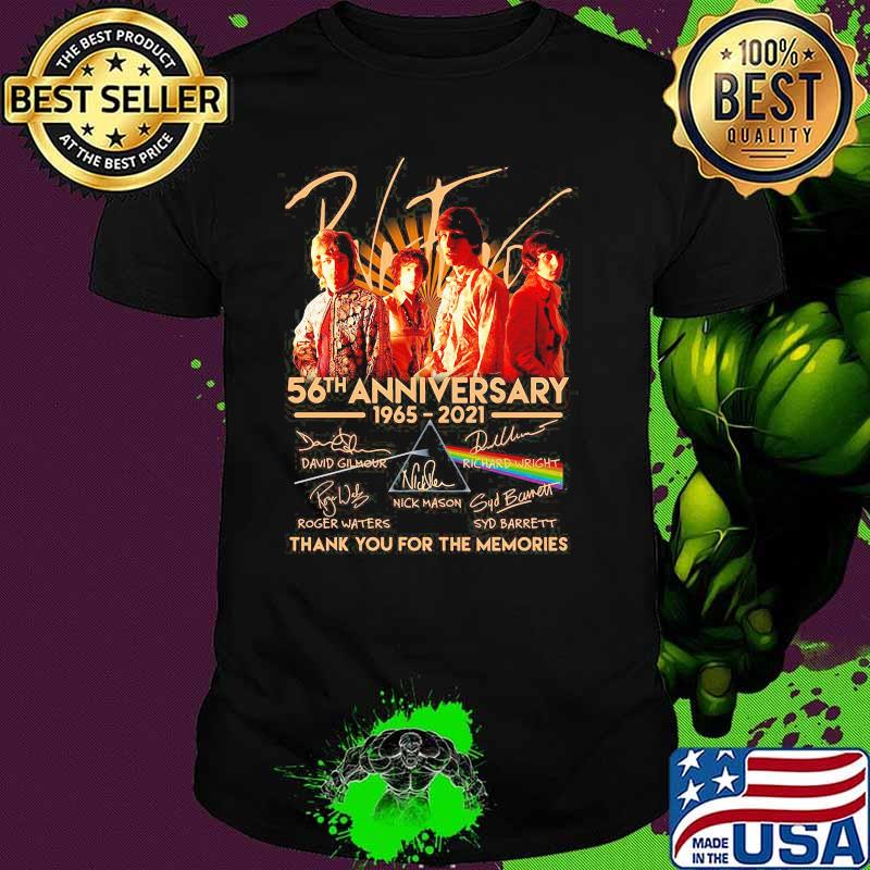 Pink Floyd 56th Anniversary 1965 2021 Thank You For The Memories Signatures Shirt
