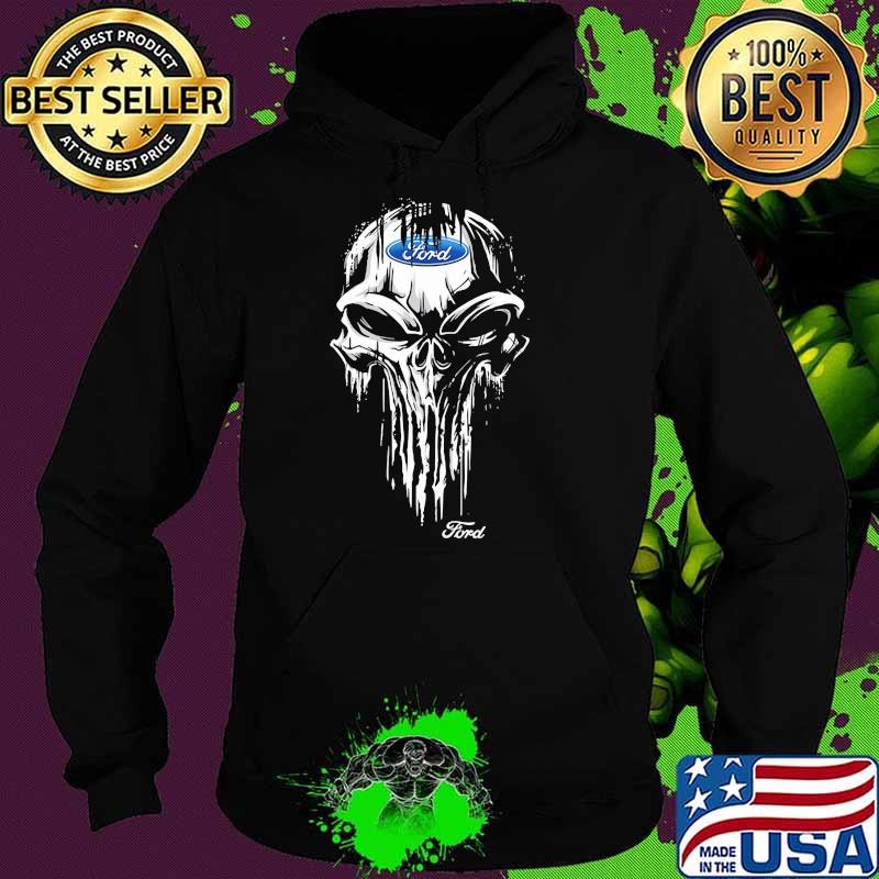 Punisher Skull With Ford Car Logo Symbol Shirt Hoodie Punisher Skull With Ford Car Logo Symbol Shirt Hoodie