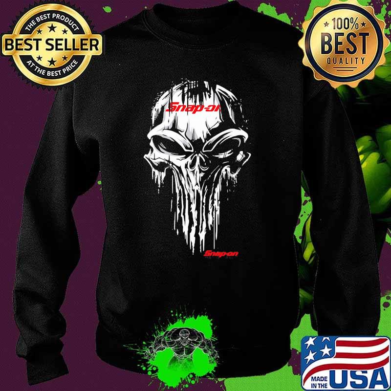 Punisher Skull With Logo Snapon Shirt Sweater Punisher Skull With Logo Snapon Shirt Sweater