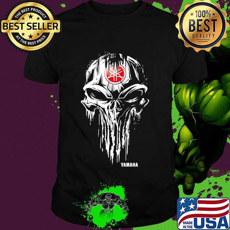 Punisher Skull With Logo Yamaha Shirt