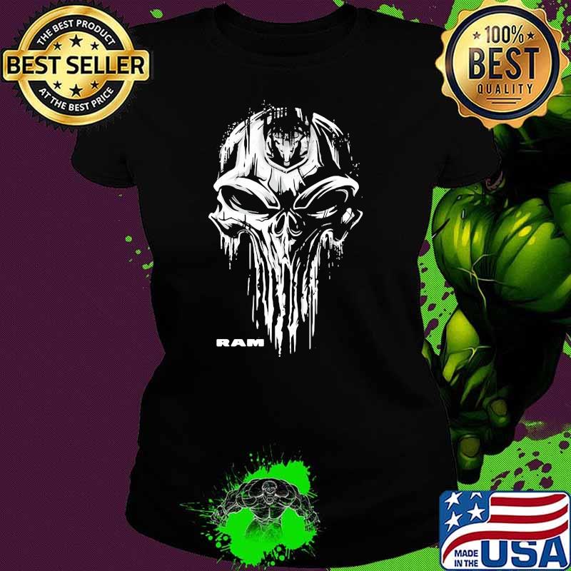 Punisher With Ram Trucks Logo Shirt Ladies tee Punisher With Ram Trucks Logo Shirt Ladies tee