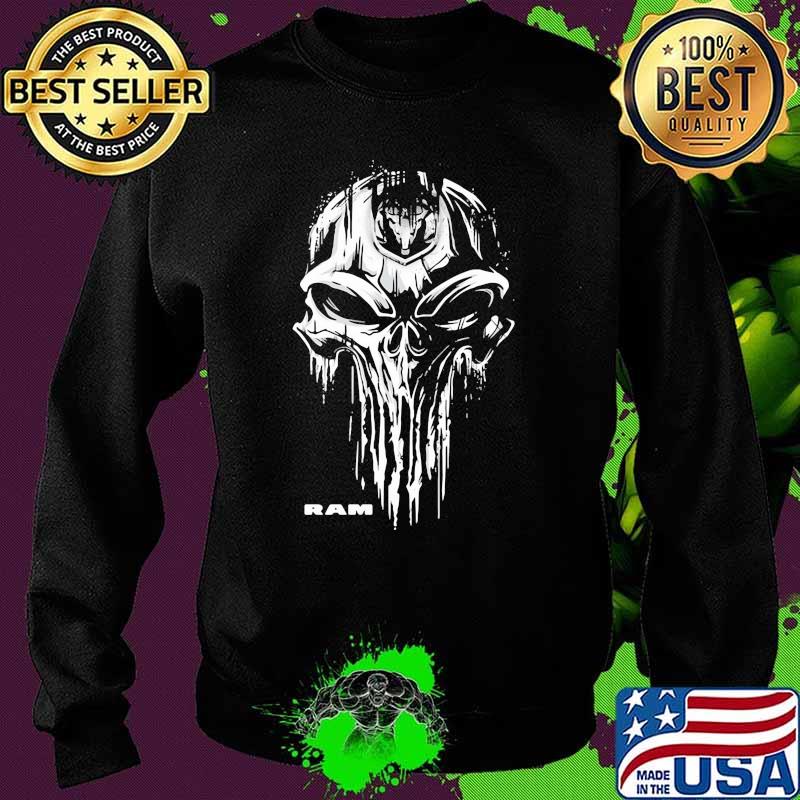 Punisher With Ram Trucks Logo Shirt Sweater Punisher With Ram Trucks Logo Shirt Sweater