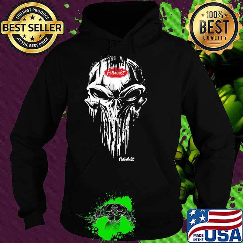 Punisher’s Skull Logo With Peterbilt Shirt Hoodie Punisher’s Skull Logo With Peterbilt Shirt Hoodie