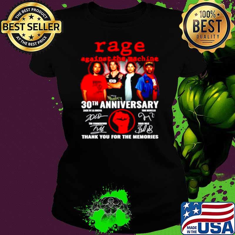 Rage against the machine 60Th anniversary signature thank for the memories Ladies tee Rage against the machine 60Th anniversary signature thank for the memories Ladies tee