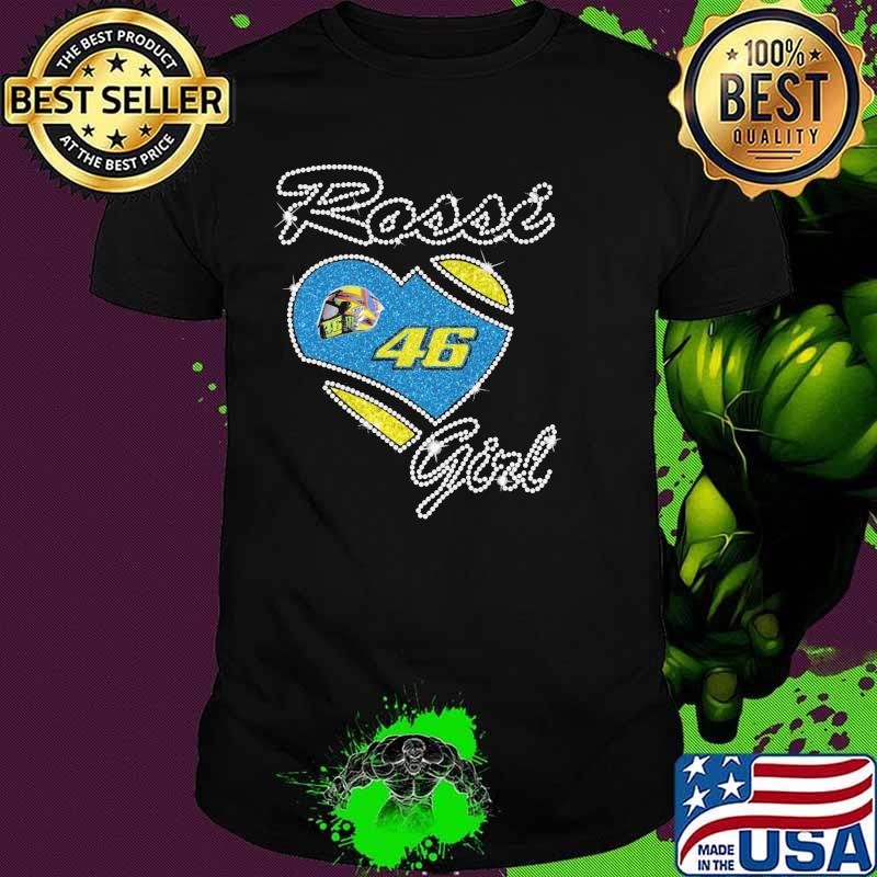 Rossi Girl Legend Motogp Love Heart Shirt