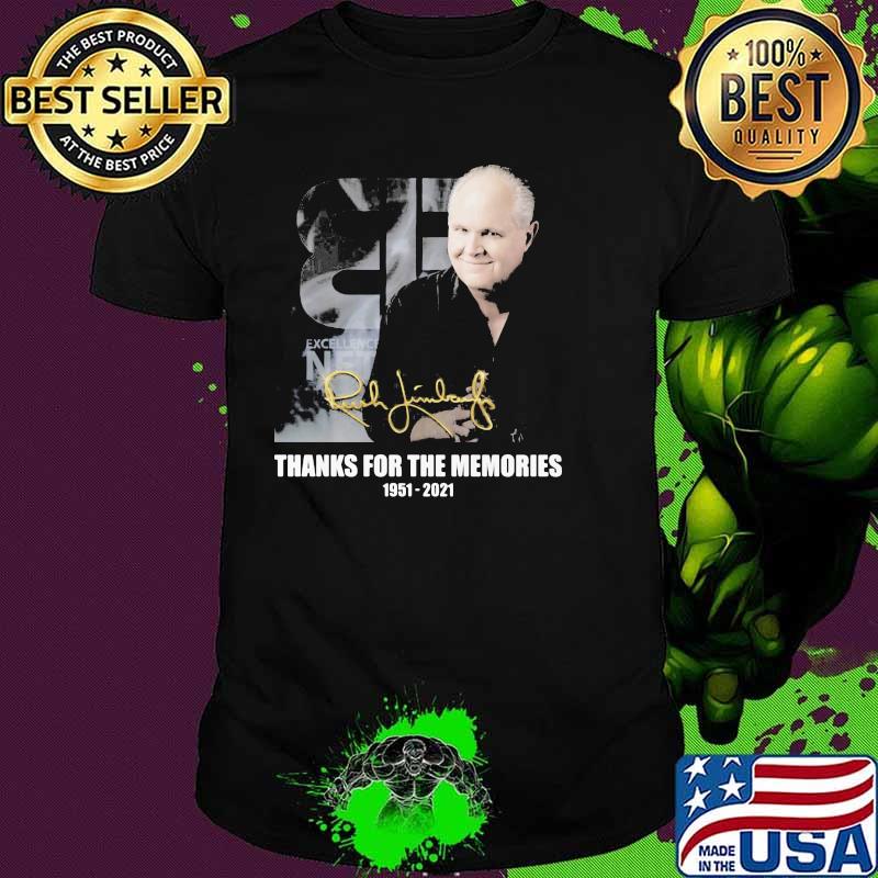 Rush Limbaugh Thanks For The Memories 1951 2021 Shirt