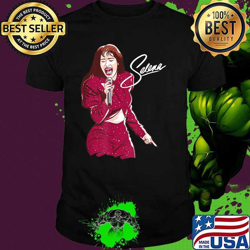 Selenas 80s Quintanilla Funny Music Signature Shirt