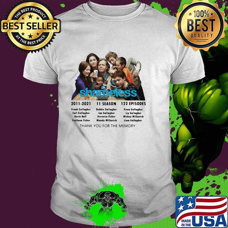 Shameless 11 Season Thank You For The Memories Shirt